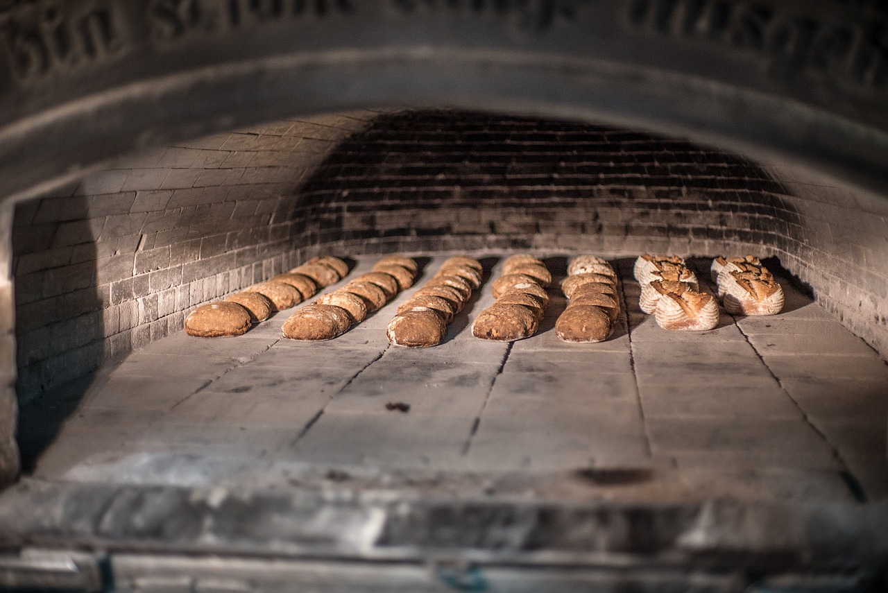 Bread Baking in Stone Oven